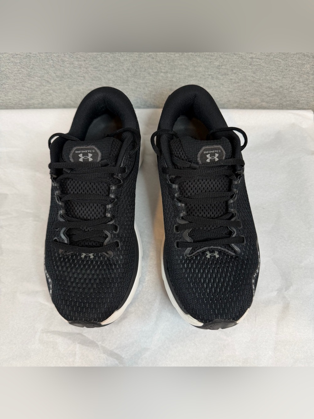 Under Armour HOVR Infinite 5 Running Shoes Women’s 7.5 3026550-002 Black Good - Picture 3 of 12